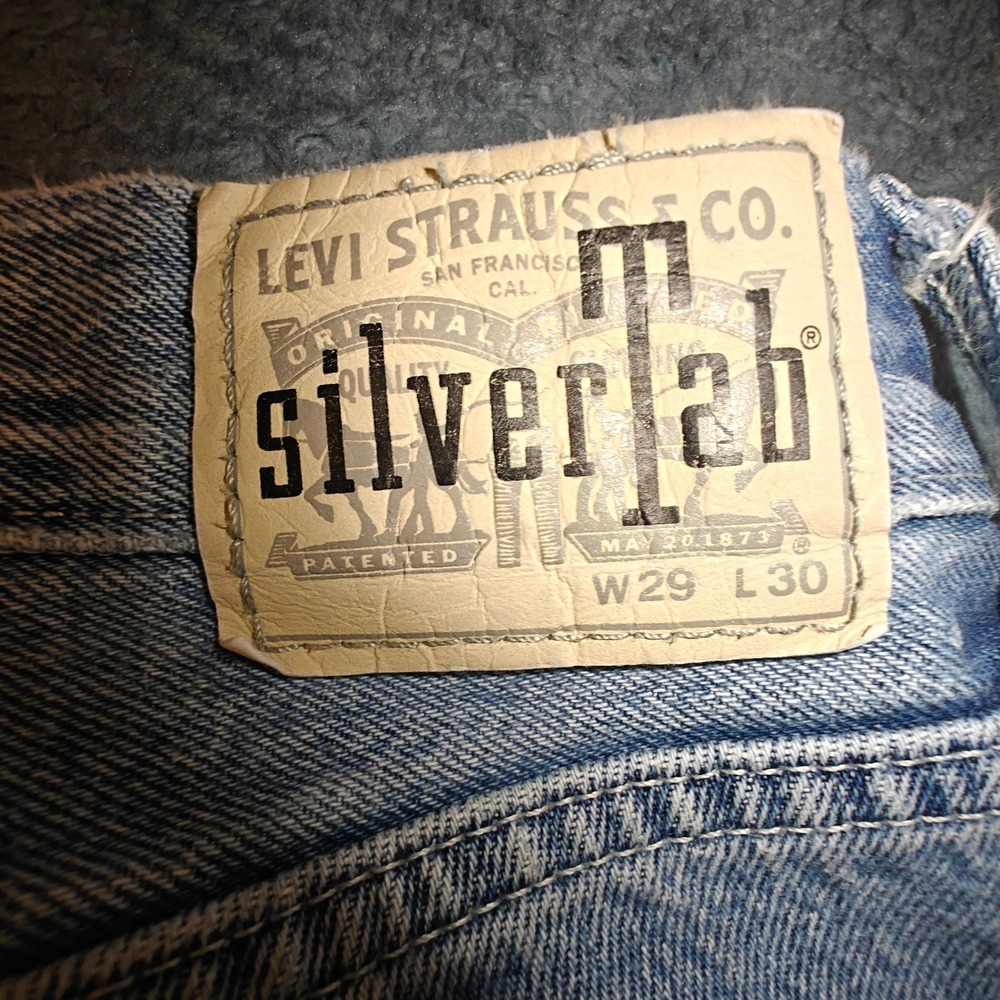 Levis SilverTab Loose Fit Light Wash Jeans Mens 29x30 Blue Denim Vintage Style